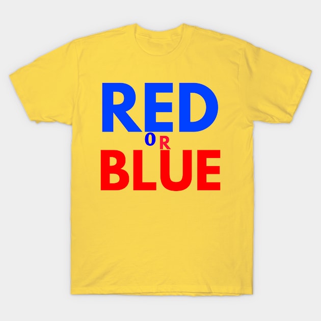 red or blue T-Shirt by FromBerlinGift